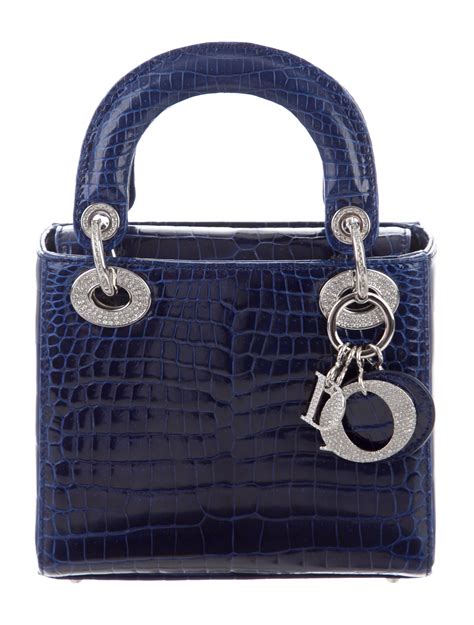 mini blue lady dior velvet bag price|Dior leather handbags.